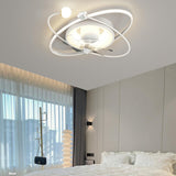 Stylish Modern Linear Square LED Ceiling Fan with Light Image - 4