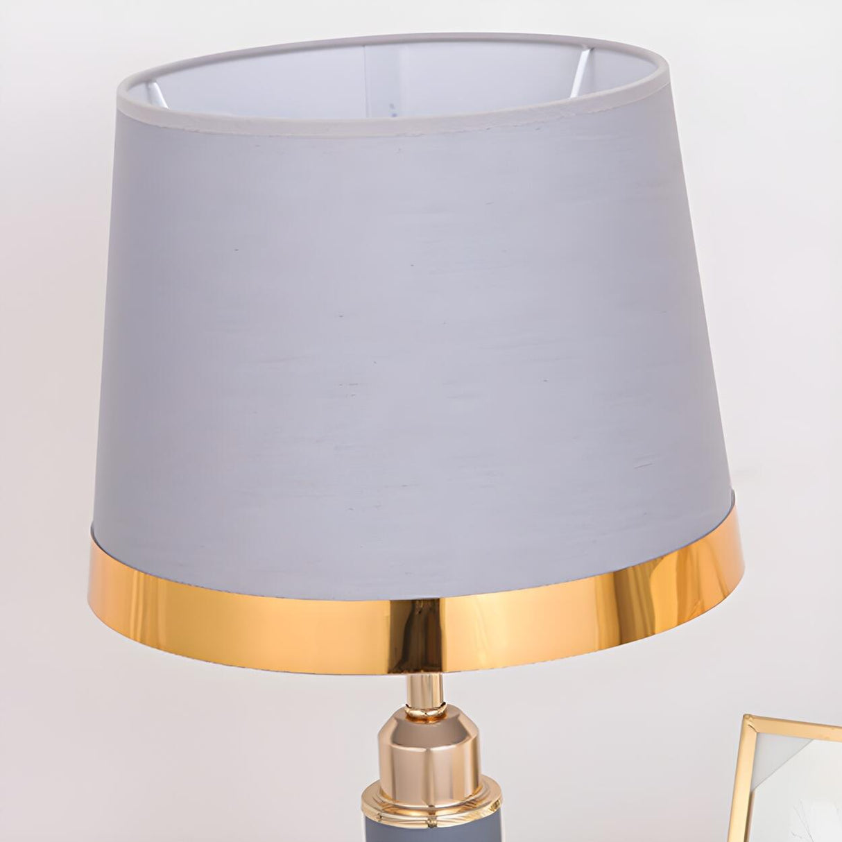 Stylish Nordic Macaron Metal Geometric Table Lamp Image - 14