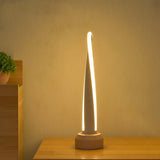 Stylish Nordic White Twist LED Aluminum Table Lamp Image - 1