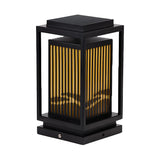 Stylish Outdoor Lantern Metal Black Waterproof Lamp Image - 2