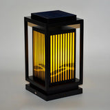 Stylish Outdoor Lantern Metal Black Waterproof Lamp Image - 6