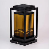 Stylish Outdoor Lantern Metal Black Waterproof Lamp Image - 7