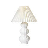 Stylish Pleated Shade Creative Tower Base Table Lamp Image - 10