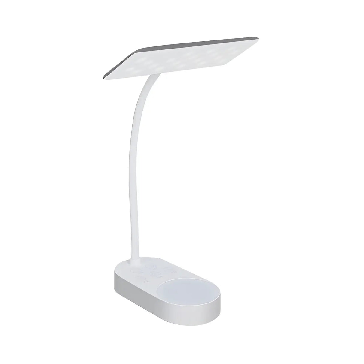 Stylish Rectangle White Adjustable LED Desk Lamp Image - 3