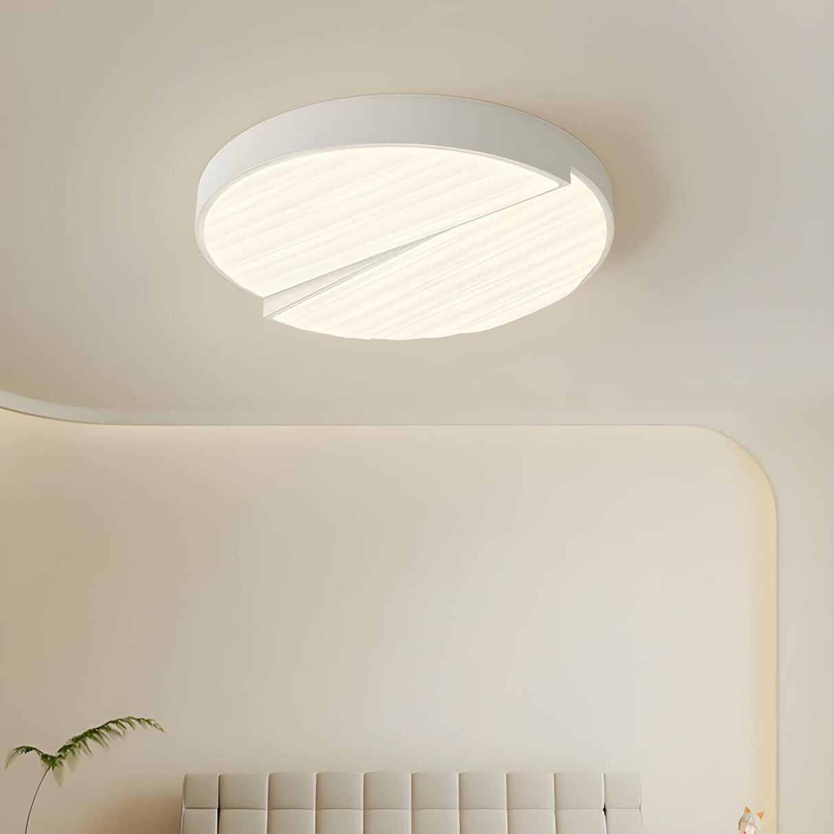 Stylish Rectangle White LED Flush Mount Ceiling Light Image - 17