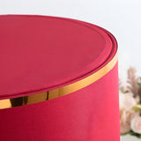 Stylish Red Fabric Drum Shade Crystal Base Table Lamp Image - 9