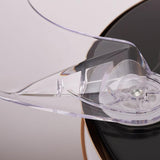 Stylish Retractable Blade Crystal Ceiling Fan Light Image - 11