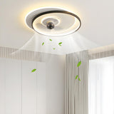 Stylish Ring Geometric Ceiling Fan with LED Lights Image - 15