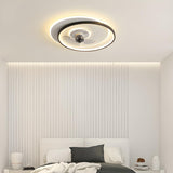 Stylish Ring Geometric Ceiling Fan with LED Lights Image - 2