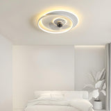 Stylish Ring Geometric Ceiling Fan with LED Lights Image - 3