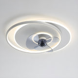 Stylish Ring Geometric Ceiling Fan with LED Lights Image - 8