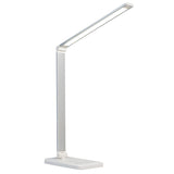 Stylish Silver Modern LED Table Lamp with Touch Switch Image - 5