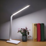 Stylish Silver Modern LED Table Lamp with Touch Switch Image - 6