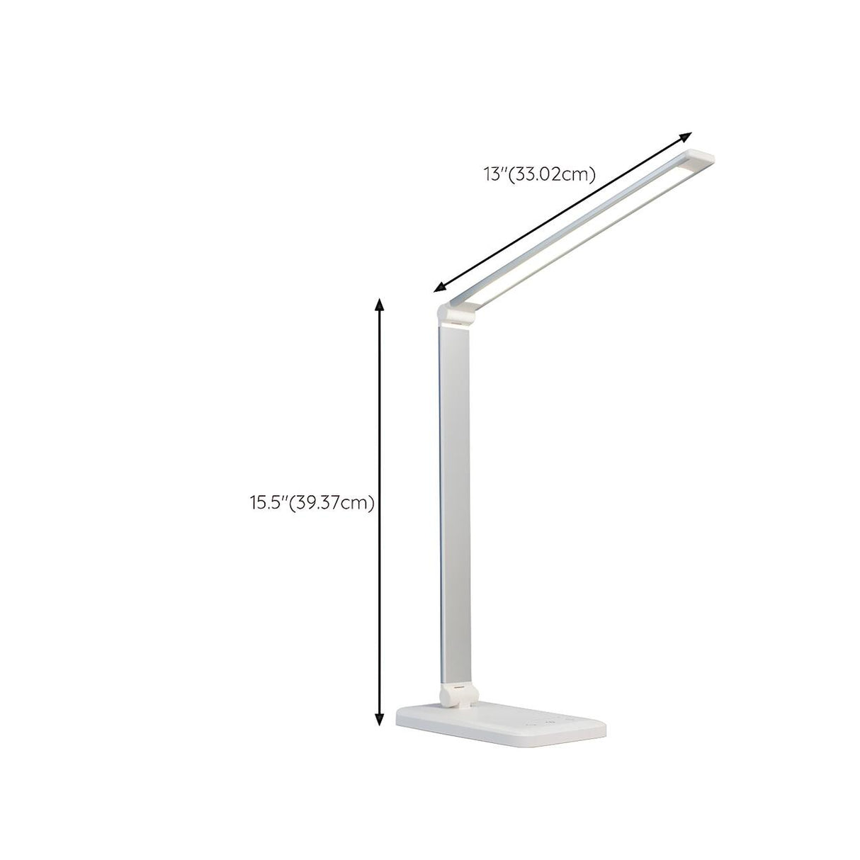 Stylish Silver Modern LED Table Lamp with Touch Switch 