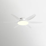 Stylish Simple 6 Blade Wood Ceiling Fan with LED Light Image - 6