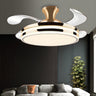 Stylish Simple Drum Shape LED Ceiling Fan with Light Image - 1