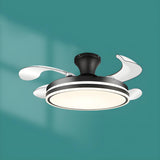 Stylish Simple Drum Shape LED Ceiling Fan with Light Image - 6