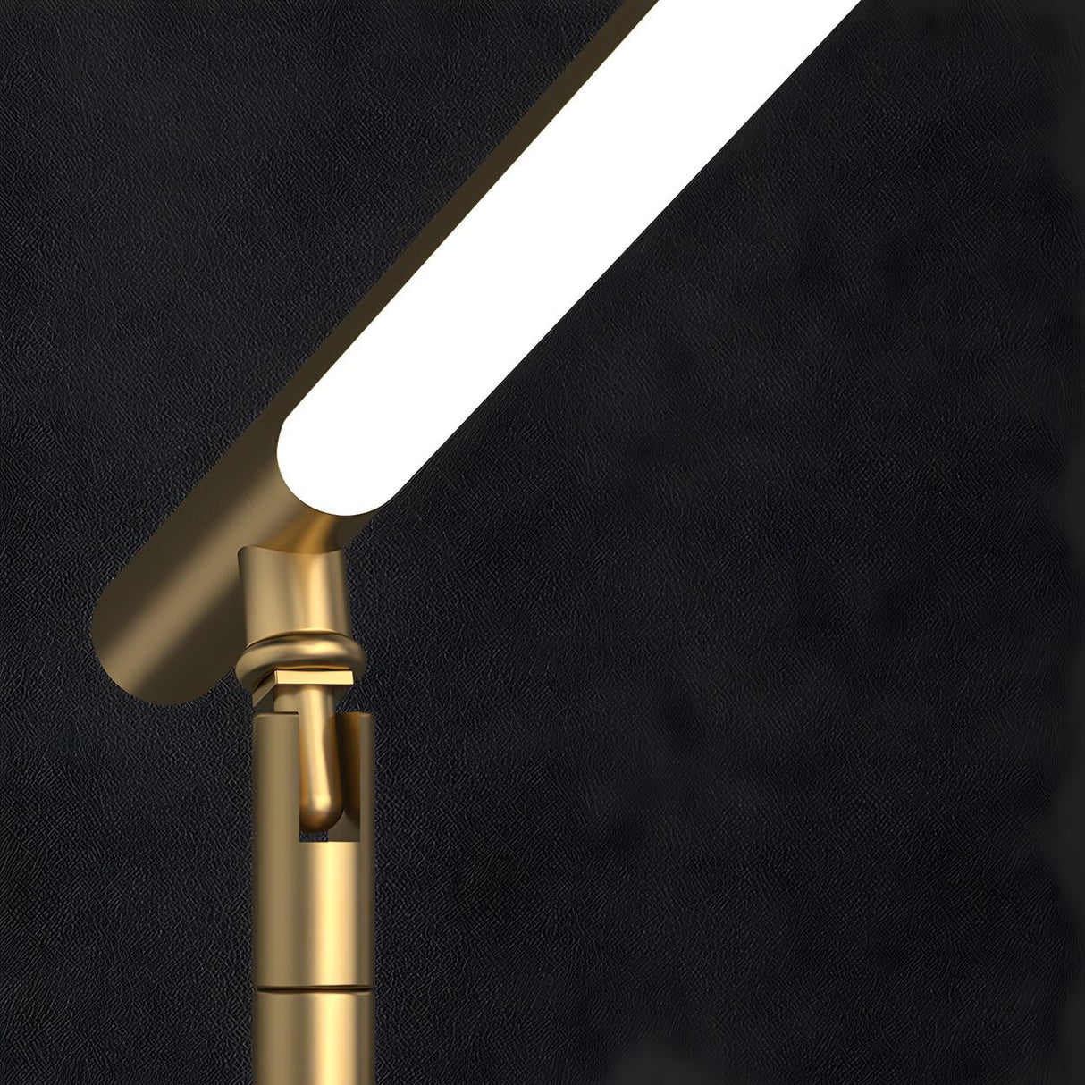 Stylish Simple Gold Linear LED Metal Bedside Table Lamp Image - 10