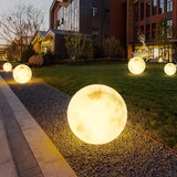 Stylish Simple Moon Globe LED Outdoor Floor Table Lamp Image - 6