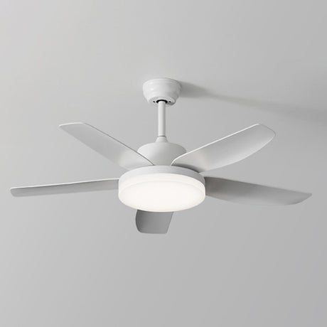 Stylish Simple Remote 3 Blade Wood Ceiling Fan Light Image - 2