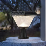 Stylish Solar Pyramid Waterproof Outdoor LED Post Light Image - 21