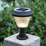 Stylish Solar Pyramid Waterproof Outdoor LED Post Light Image - 4