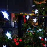 Stylish Star Black Outdoor Christmas String Lights Image - 14