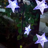 Stylish Star Black Outdoor Christmas String Lights Image - 15