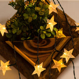 Stylish Star Black Outdoor Christmas String Lights Image - 16