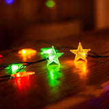 Stylish Star Black Outdoor Christmas String Lights Image - 7