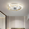 Stylish Star Ring Flush Mount Ceiling Fan with Light Image - 5