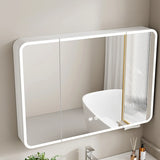 Stylish Swinging Doors Frameless Small Medicine Cabinet Image - 23