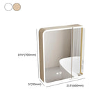 Stylish Swinging Doors Frameless Small Medicine Cabinet Image - 27