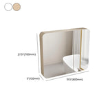 Stylish Swinging Doors Frameless Small Medicine Cabinet Image - 30