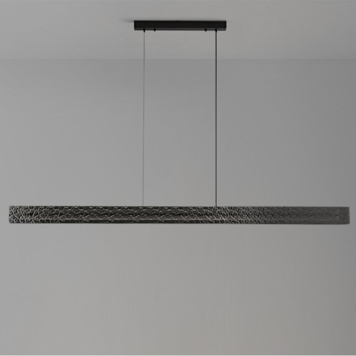 Stylish Textured Rectangular LED Island Pendant Light Image - 7