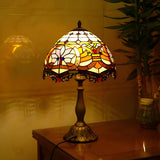 Stylish Tiffany Stained Glass Bedside Decor Table Lamp Image - 12