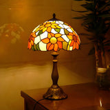 Stylish Tiffany Stained Glass Bedside Decor Table Lamp Image - 14