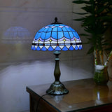 Stylish Tiffany Stained Glass Bedside Decor Table Lamp Image - 15