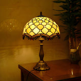 Stylish Tiffany Stained Glass Bedside Decor Table Lamp Image - 18