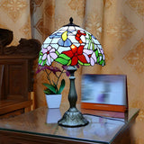 Stylish Tiffany Stained Glass Bedside Decor Table Lamp Image - 24