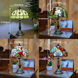 Stylish Tiffany Stained Glass Bedside Decor Table Lamp Image - 31