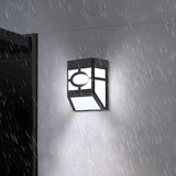 Stylish Trapezoid Black LED Outdoor Ambience Wall Light Image - 2