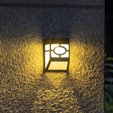 Stylish Trapezoid Black LED Outdoor Ambience Wall Light Image - 5