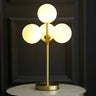 Stylish Tree Shape 4 Cream Glass Globes Table Lamp Image - 2