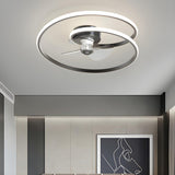 Stylish Twisted Infinity Metal Ceiling Fan With Light Image - 3