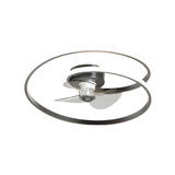 Stylish Twisted Infinity Metal Ceiling Fan With Light Image - 8