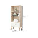 Stylish Vertical Engineered Wooden Display Bookcase Image - 18