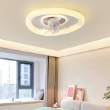 Stylish White Cloud Dimmable Ceiling Fan with Light Image - 4