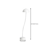 Stylish White Dome Glass Shade Arc Standard Table Lamp #size