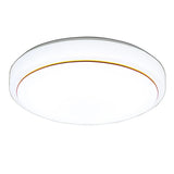 Stylish White Round Dimmable LED Flush Mount Light Image - 5